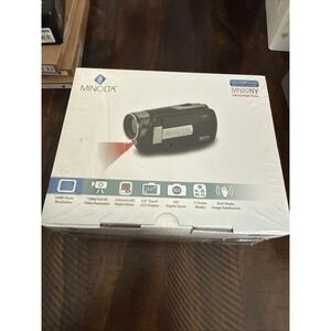 NEW!! Minolta MN80NV 1080p Full HD 3" Touchscreen Camcorder w/ Nightvision Black
